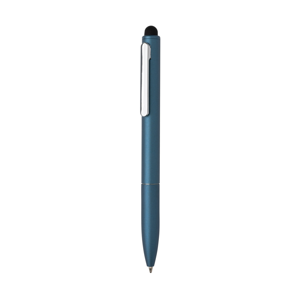 Kymi Stift mit Stylus aus RCS recyceltem Aluminum – Königsblau