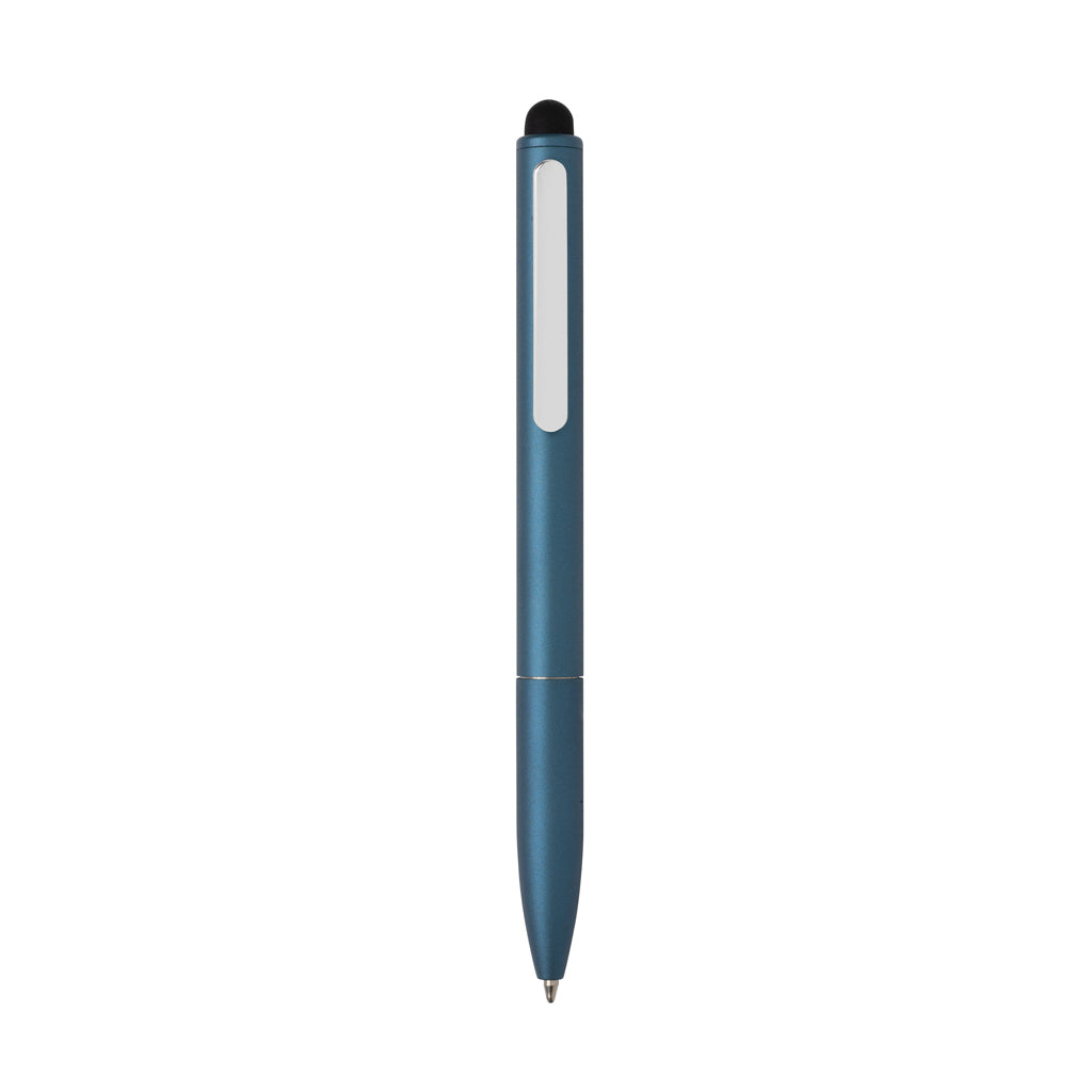 Kymi Stift mit Stylus aus RCS recyceltem Aluminum – Königsblau