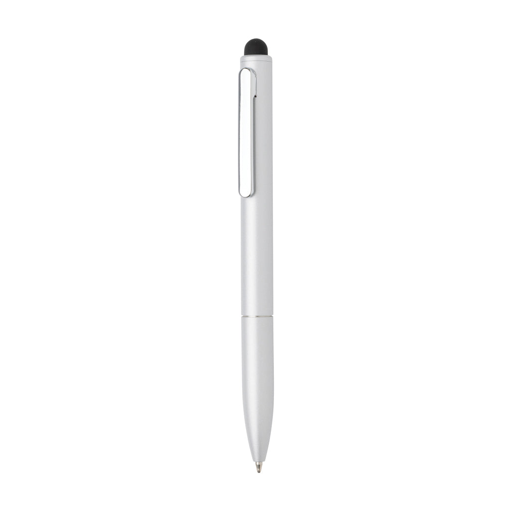 Kymi Stift mit Stylus aus RCS recyceltem Aluminum – silber