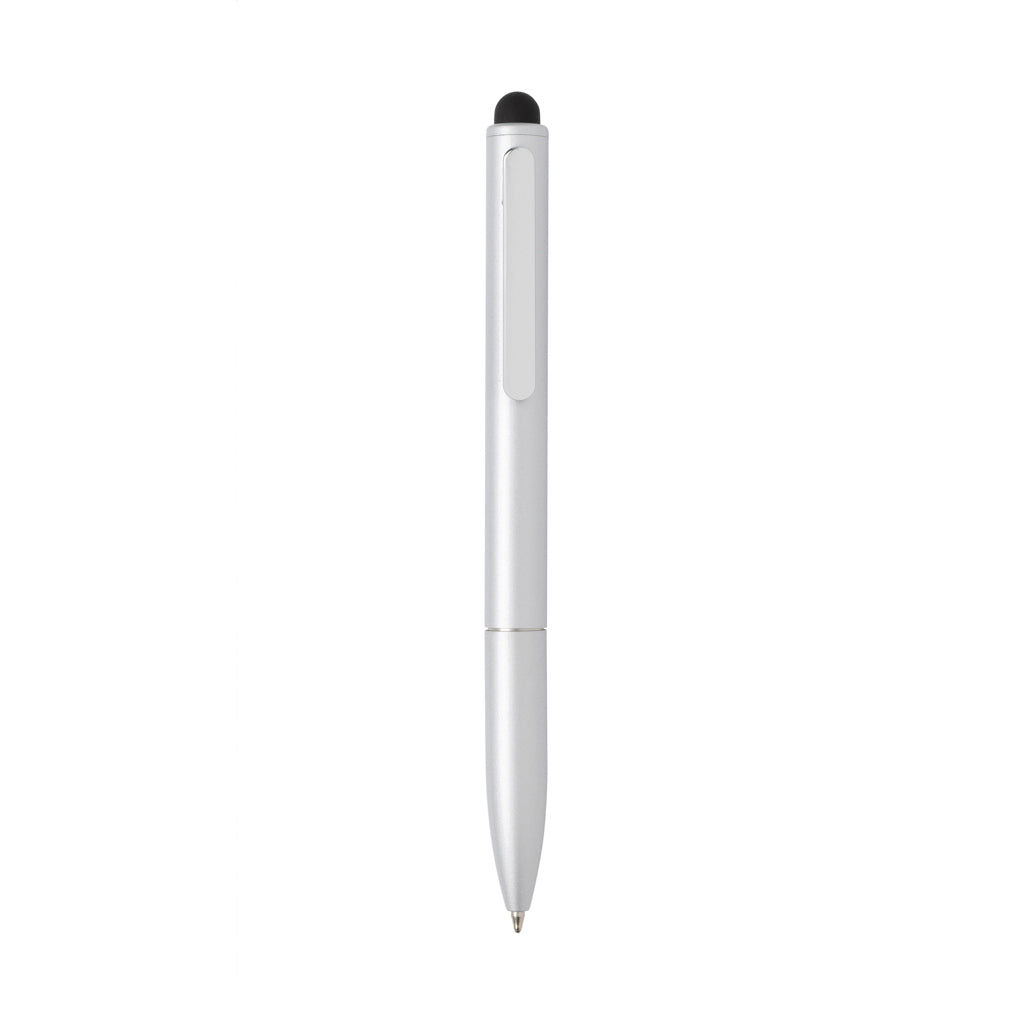 Kymi Stift mit Stylus aus RCS recyceltem Aluminum – silber