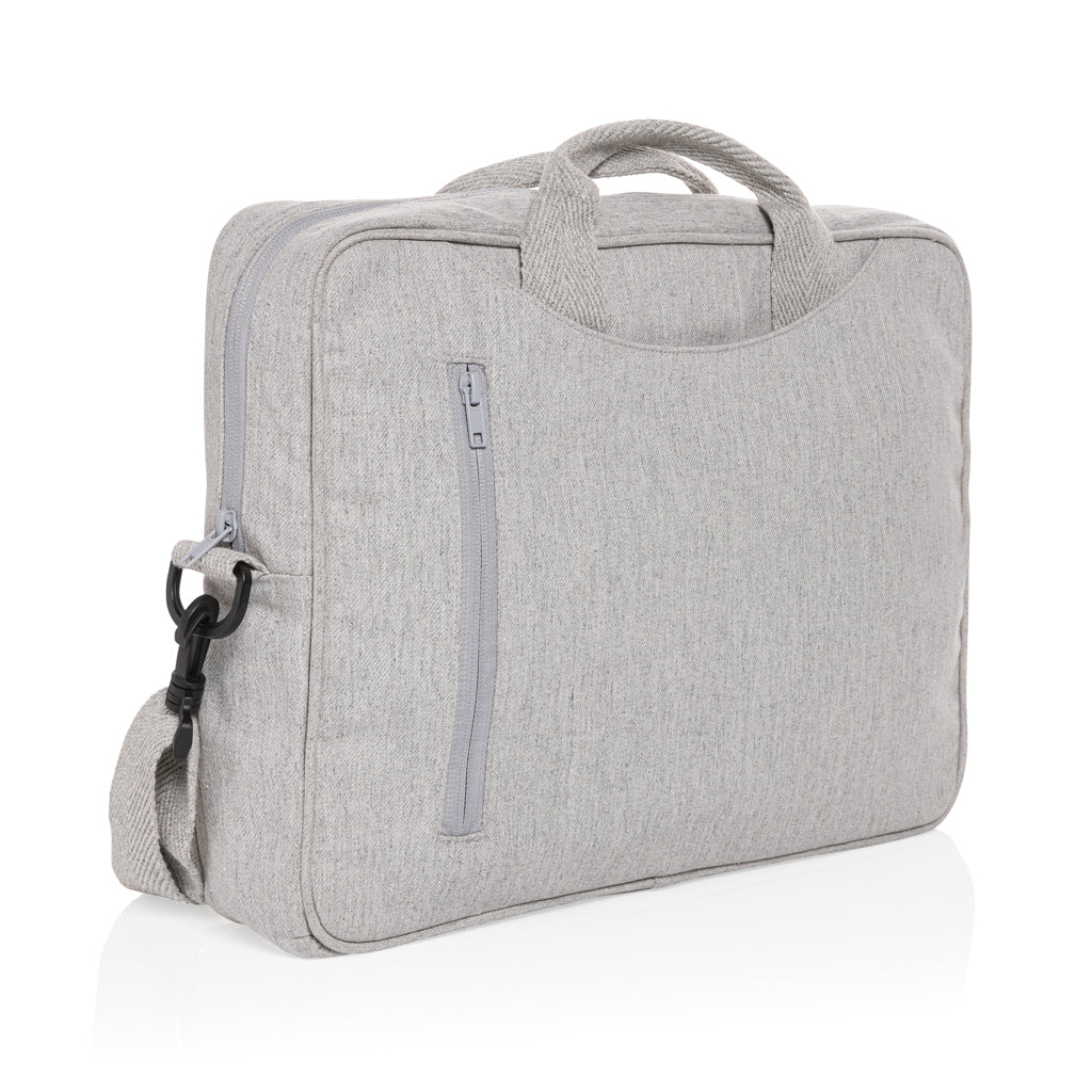 Laluka AWARE™ 15.4" Laptop-Tasche aus recycelter Baumwolle – grau