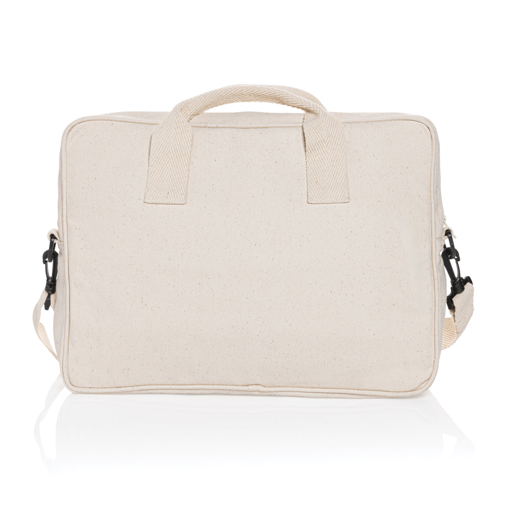 Laluka AWARE™ 15.4" Laptop-Tasche aus recycelter Baumwolle – off white