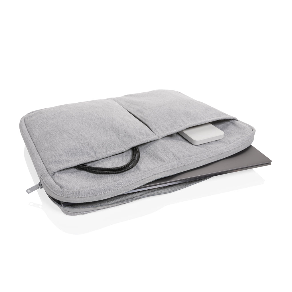 Laluka AWARE™ 15,6" Laptoptasche aus recycelter Baumwolle – grau