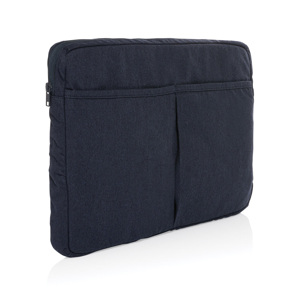 Laluka AWARE™ 15,6" Laptoptasche aus recycelter Baumwolle – navy blau