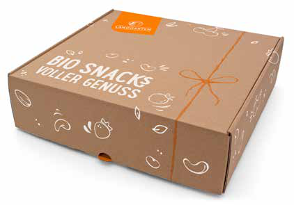 LANDGARTEN Bio Geschenkbox Bestseller mit Logo Button