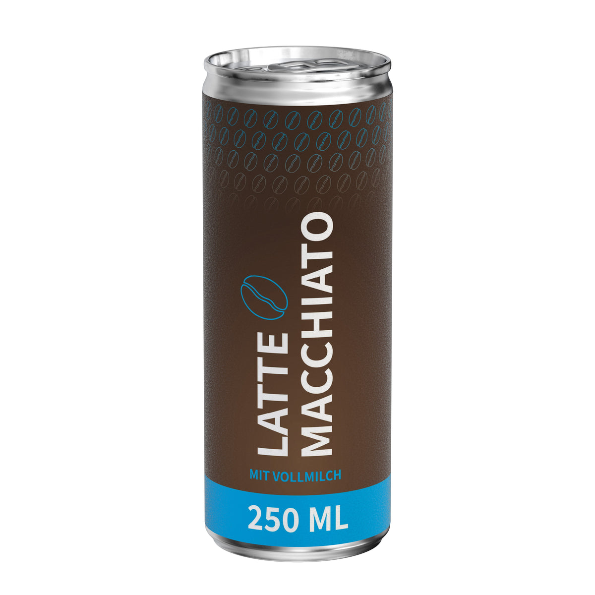 Latte Macchiato 250 ml Dose mit Papieretikett