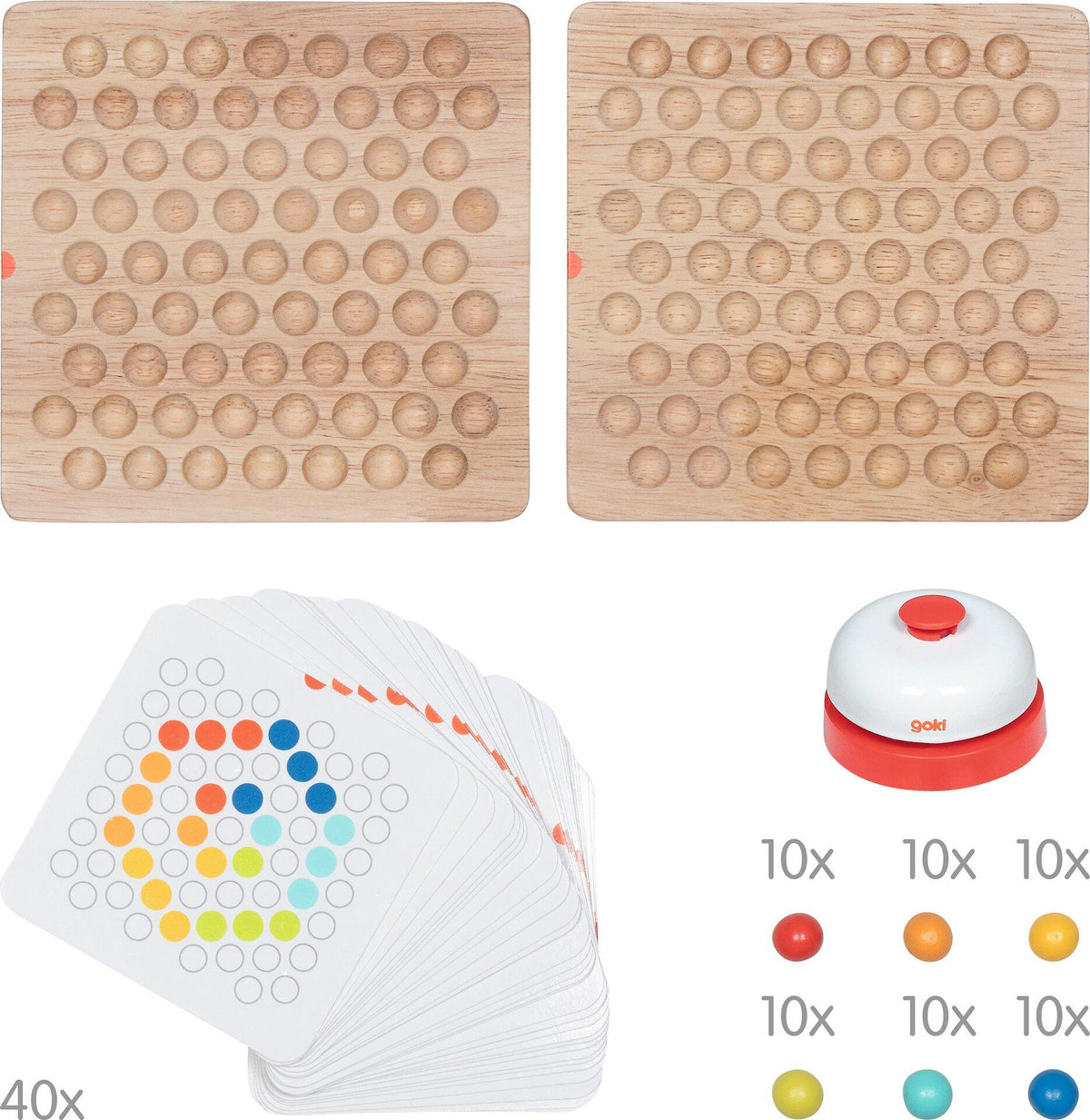 Legespiel Farbenfroh mit Kugeln, Buzzer und 103 Teilen – Weitere Ansicht