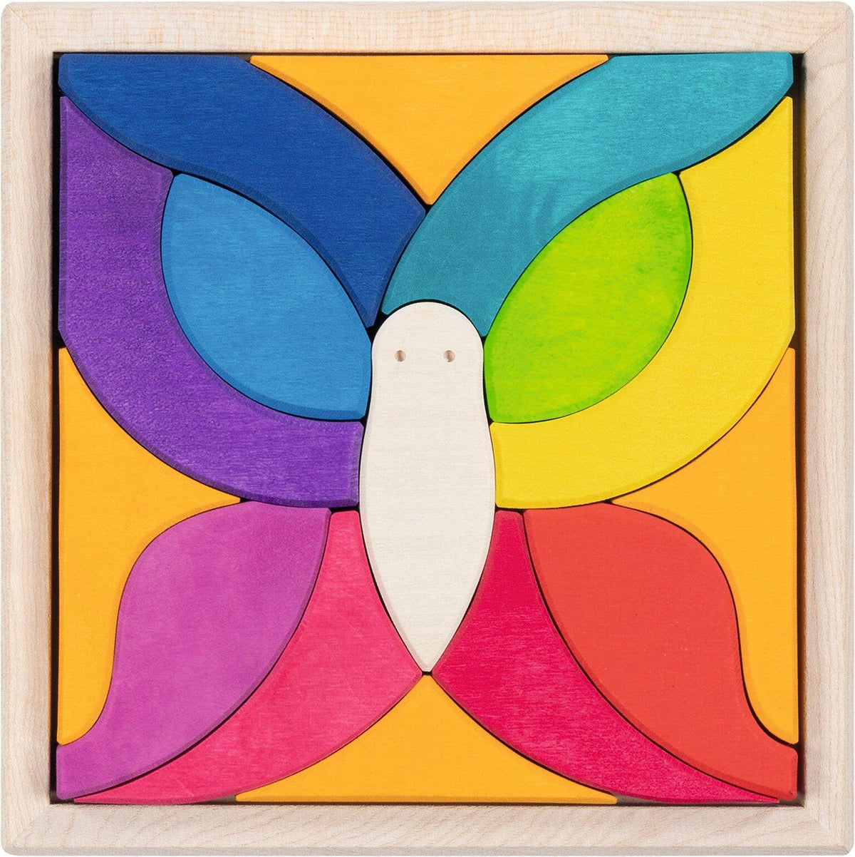 Legespiel Schmetterling Mariposa mit 15 bunten Holzteilen