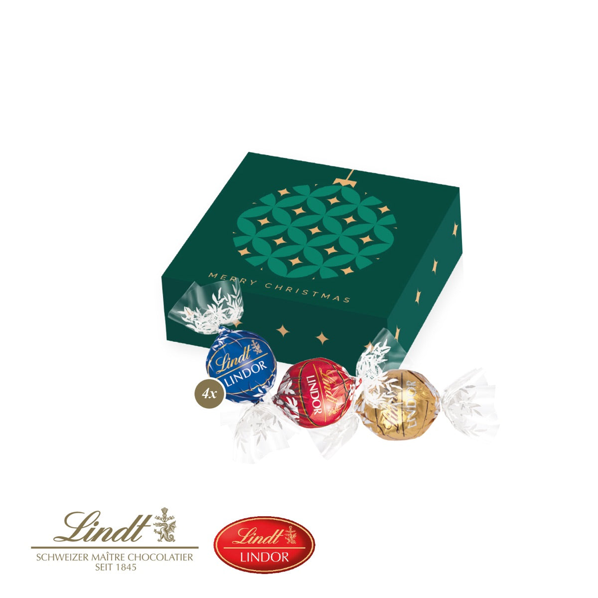 Lindor Präsent, 4er Weihnachtsedition