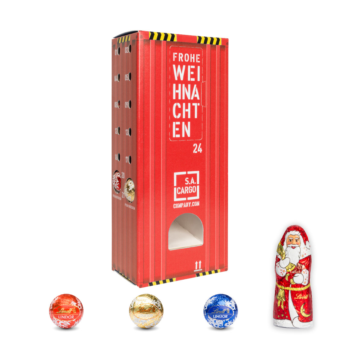 Lindt Lindor Adventsspender "Turm" mit Hohlfigur