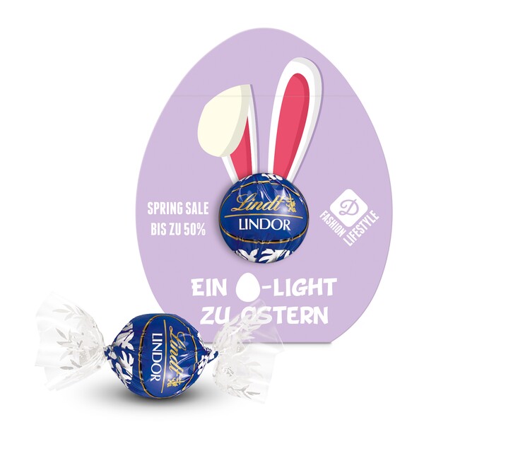Lindt Lindor Kugel feinherb in Osterei Kartonage