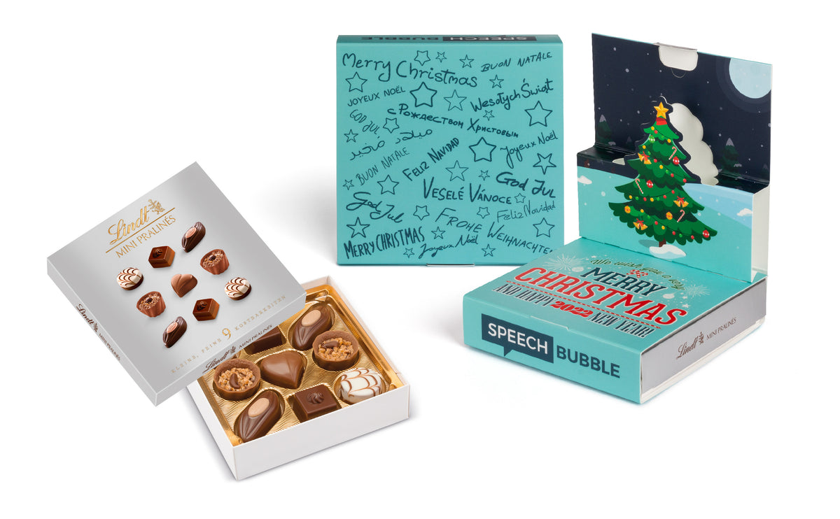 Lindt Mini Pralinés in Christmas Pop Up