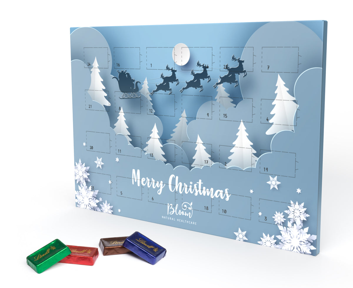 Lindt Naps Adventskalender DIN A4 im Querformat