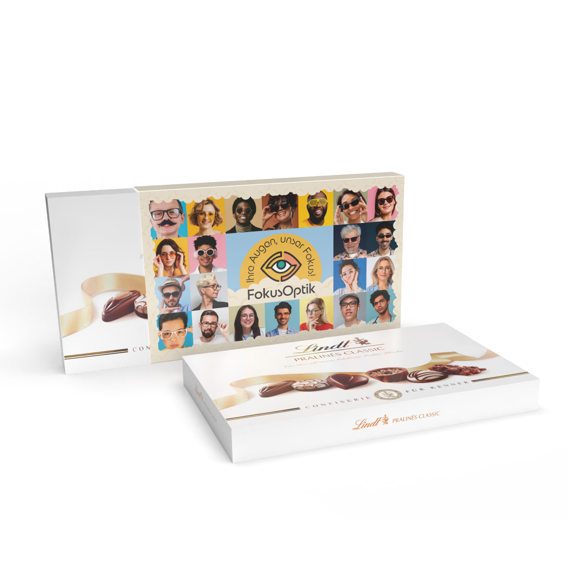 Lindt Pralinés Classic im Werbeschuber