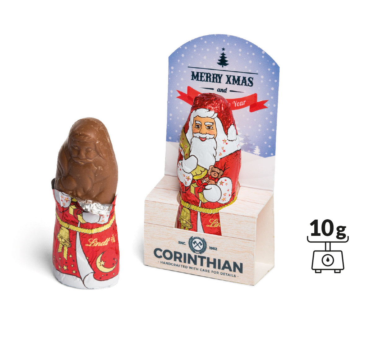 Lindt Schoko Nikolaus in bedruckter Werbekartonage
