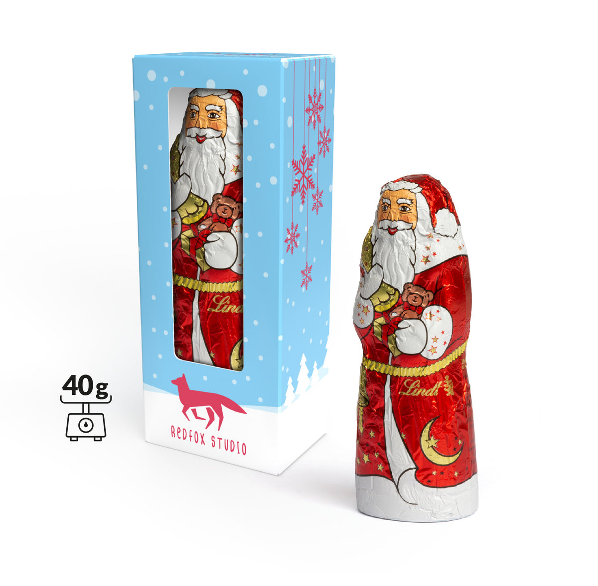 Lindt Schoko Nikolaus in Vollkartonage