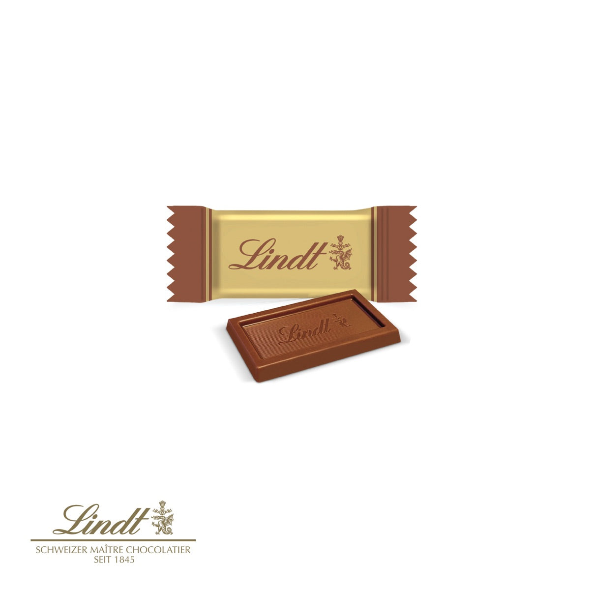Werbeschuber mit einem Lindt Schokotäfelchen
