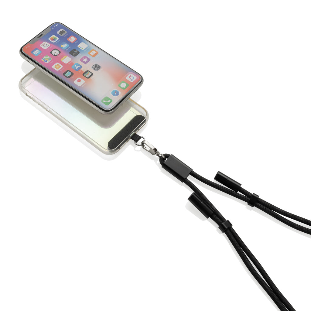 LoopAmp verstellbares 160cm 60W Telefonkabel aus RCS rPET
