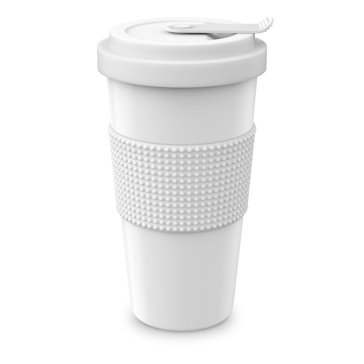 Mahlwerck Coffee2Go XXL Becher mit Deckel 530 ml – Weiß