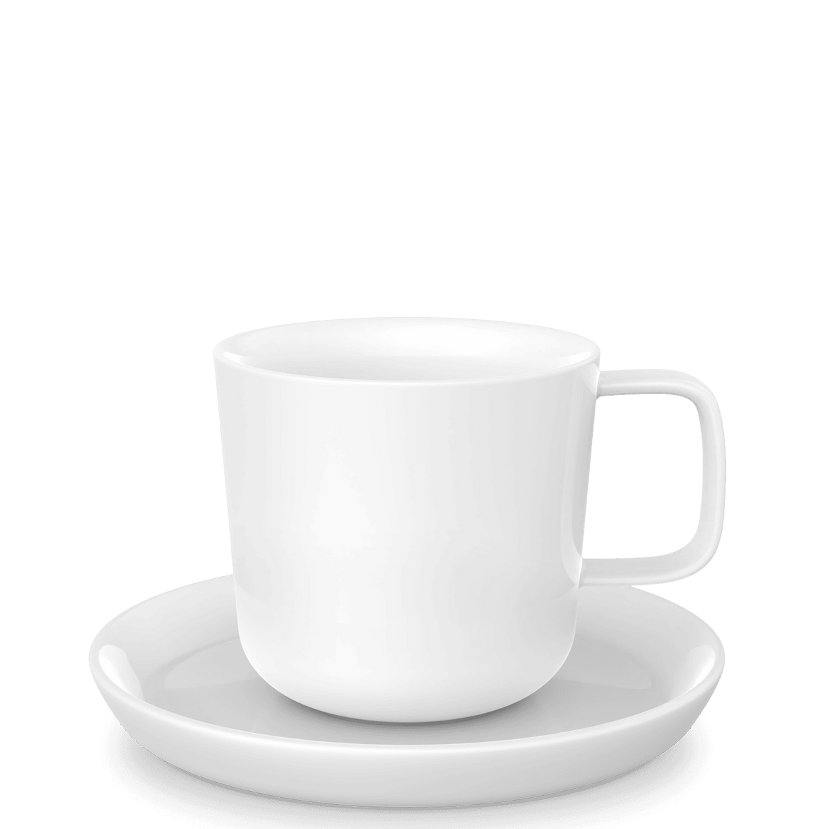 Mahlwerck Costa Verde Kaffeetasse mit Untertasse in Weiß