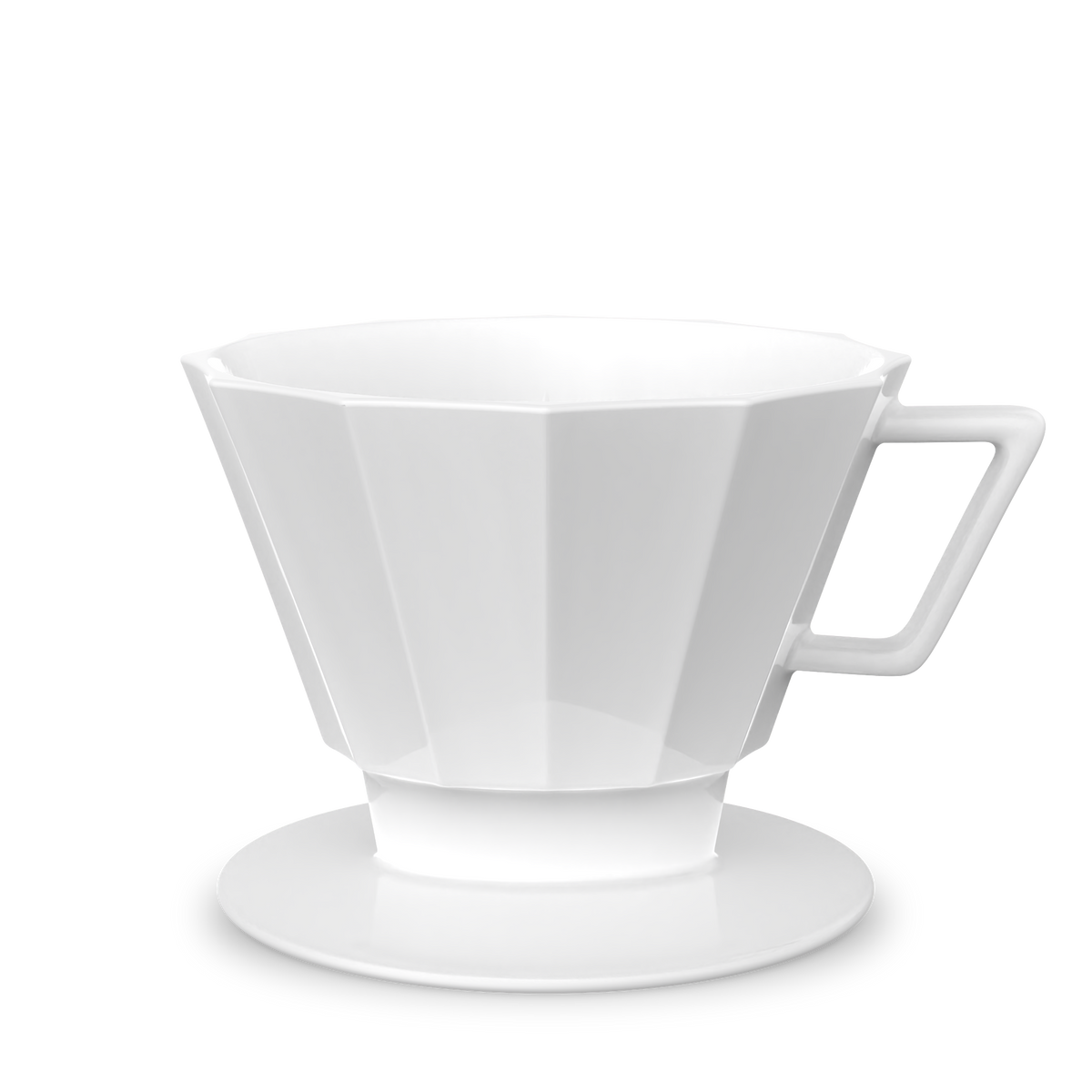 Mahlwerck Kaffeefilter Aufsatz aus Porzellan – Weiß
