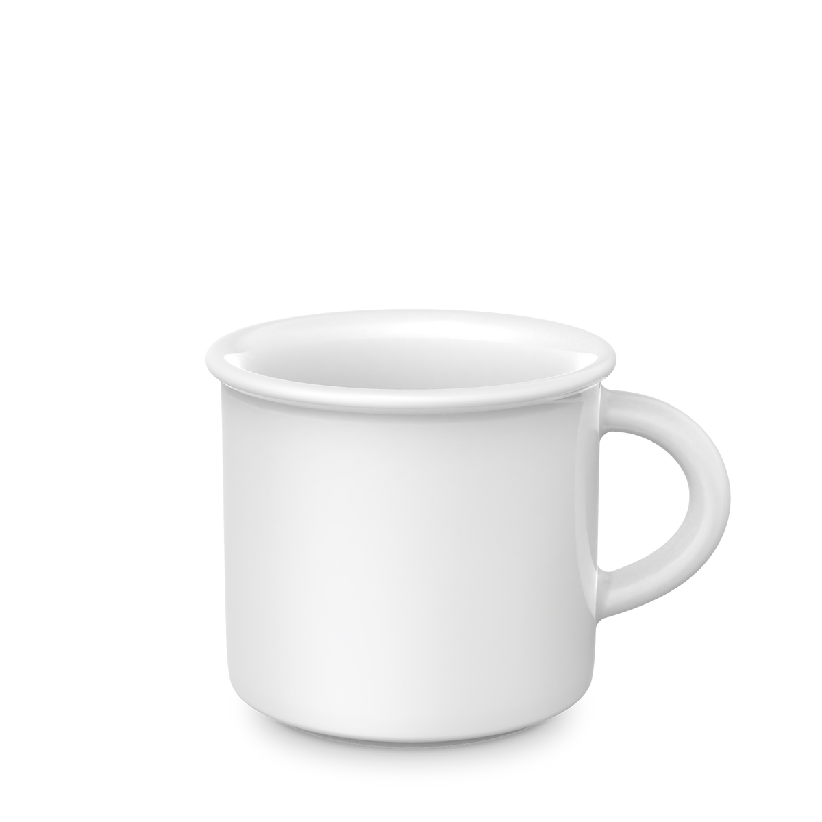 Mahlwerck Retro Tasse aus Porzellan 330 ml – Weiß