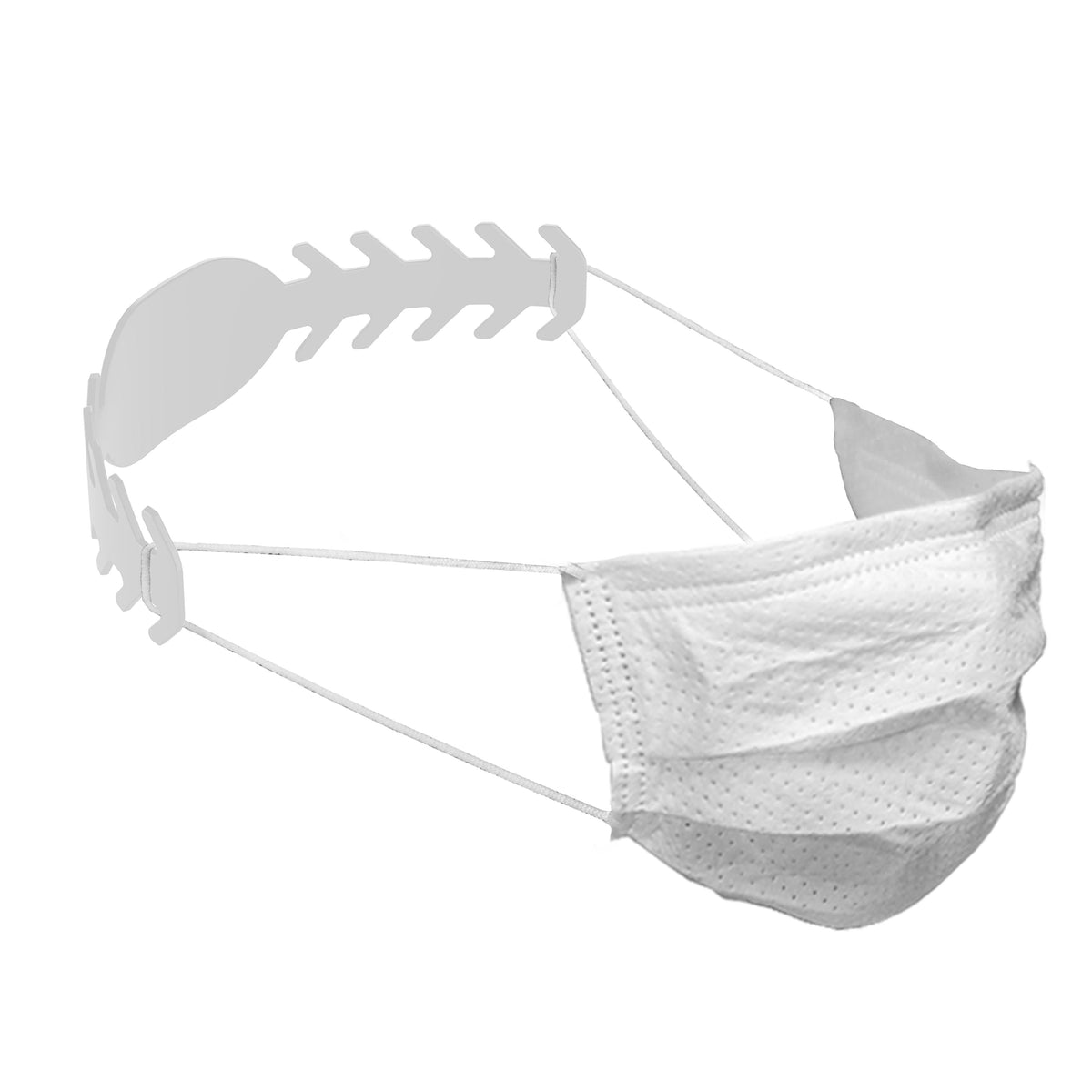 Maskenhalterung „Comfort“, medium – Weiß