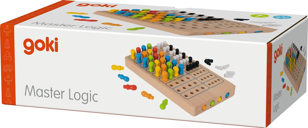 Master Logic Codespiel aus Holz, 21 cm lang – siebte Ansicht