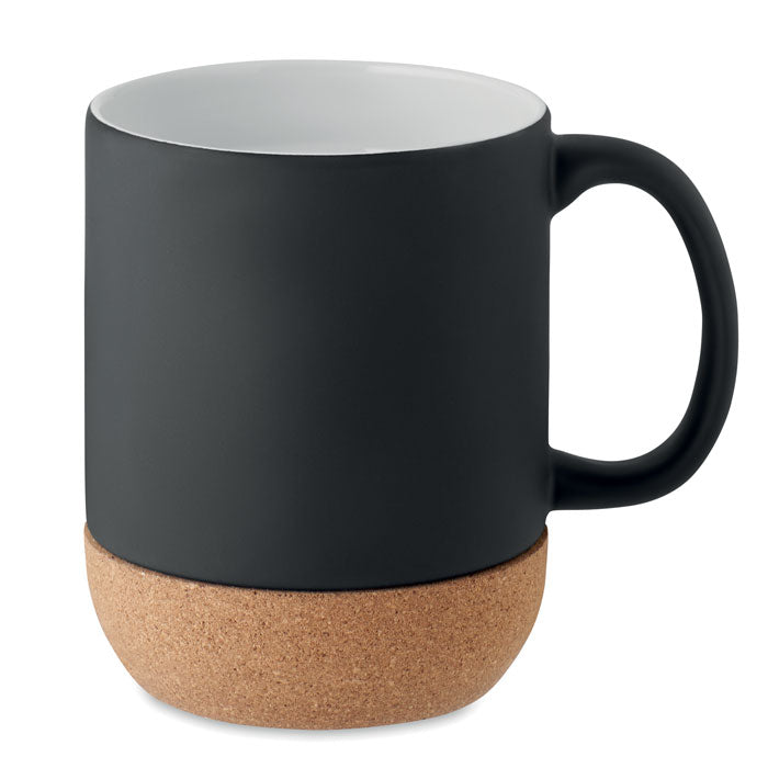 Matt Kaffeebecher mit Kork 300 ml
