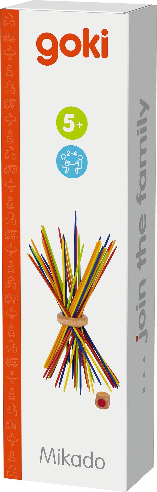 Mikado Farbenfroh mit Holzring und Farbwürfel – zweite Ansicht