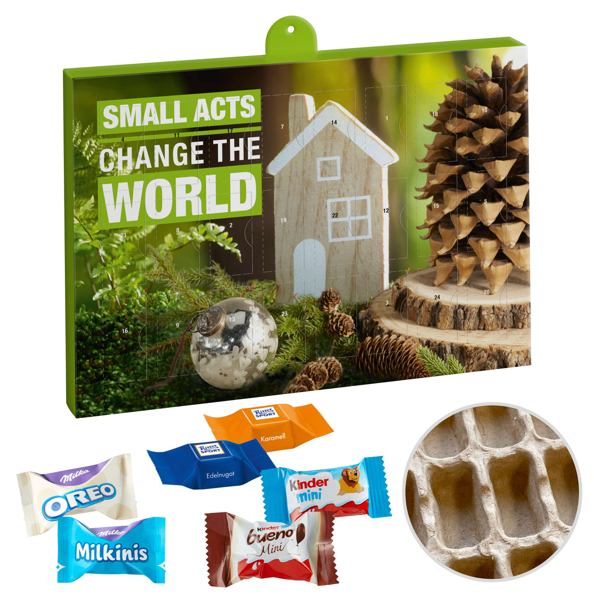 Milka Adventskalender für Großauflagen mit eigenem Motiv