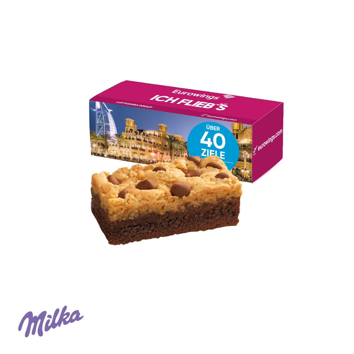 Milka Choco Brookie in Werbebox