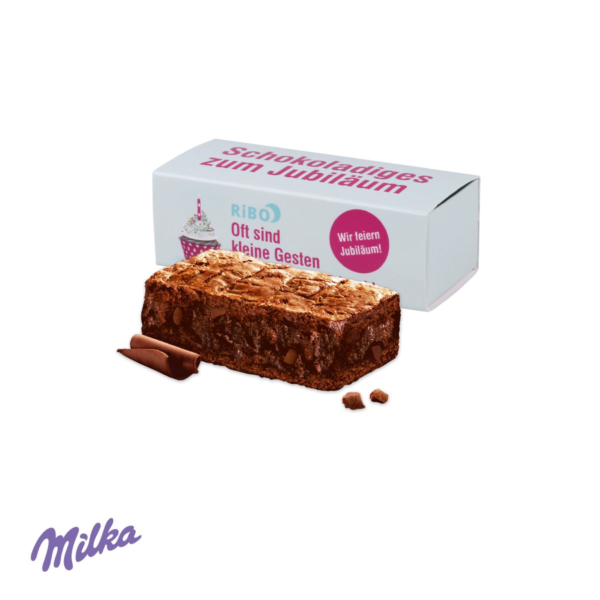 Milka Choco Brownie in Werbebox