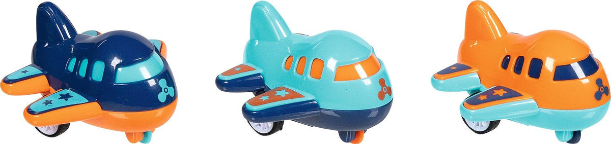 Mini Flugzeuge aus Kunststoff mit Rückzugmotor von goki – Ansicht