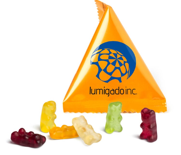 Mini Tetraeder Fruchtgummi
