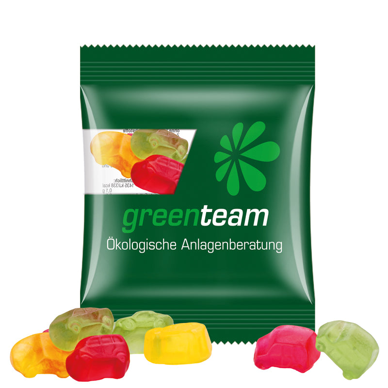 Minitüte 12 g Trolli Fruchtgummi Bärchen mit Logo