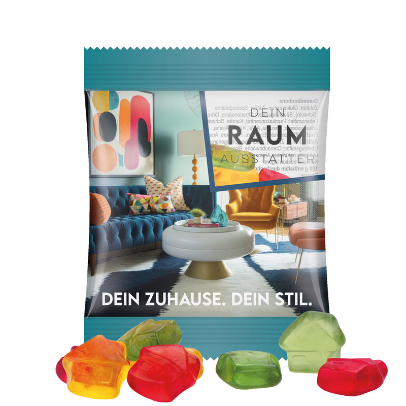Minitüte 12 g Trolli Fruchtgummi Bärchen mit Logo