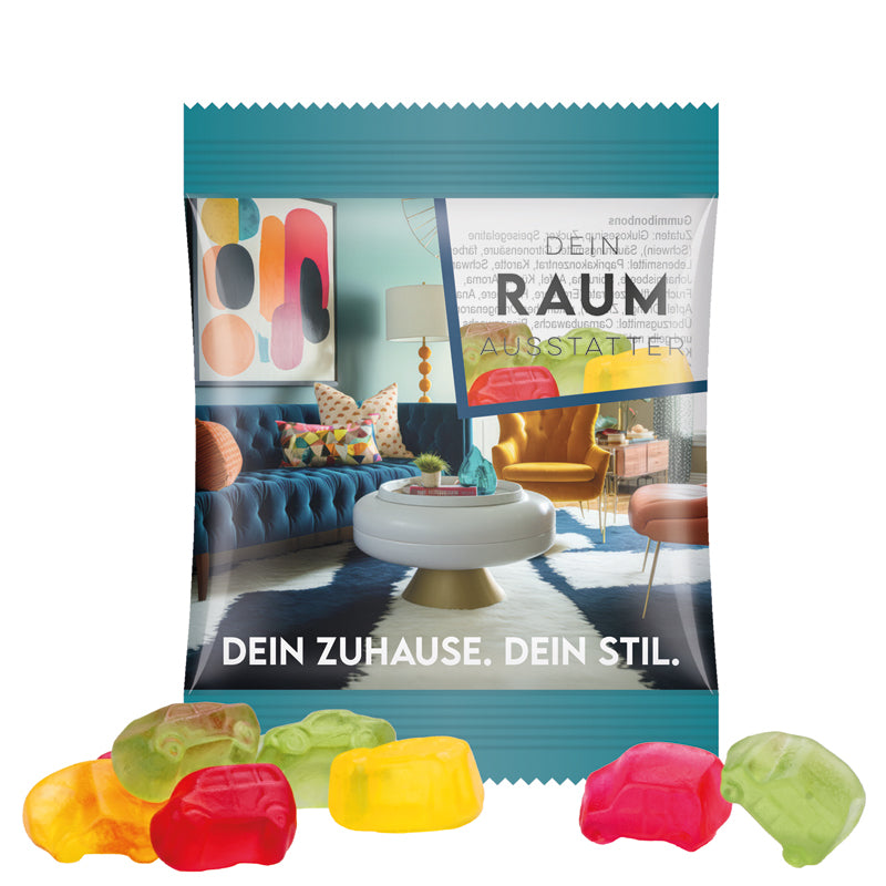 Minitüte 12 g Trolli Fruchtgummi Bärchen mit Logo