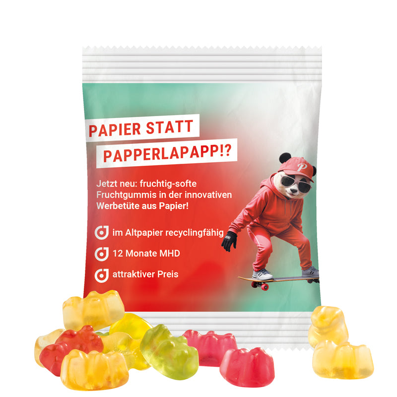 Minitüte 12 g Trolli Fruchtgummi Bärchen mit Logo