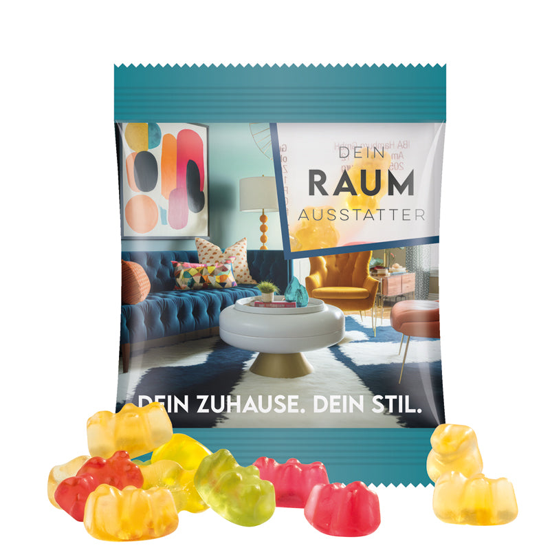 Minitüte 12 g Trolli Fruchtgummi Bärchen mit Logo