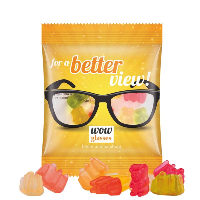 Minitüte 12 g Trolli Fruchtgummi Bärchen mit Logo