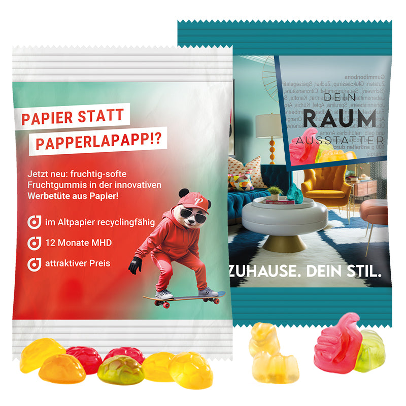 Minitüte 12 g Trolli Fruchtgummi Bärchen mit Logo
