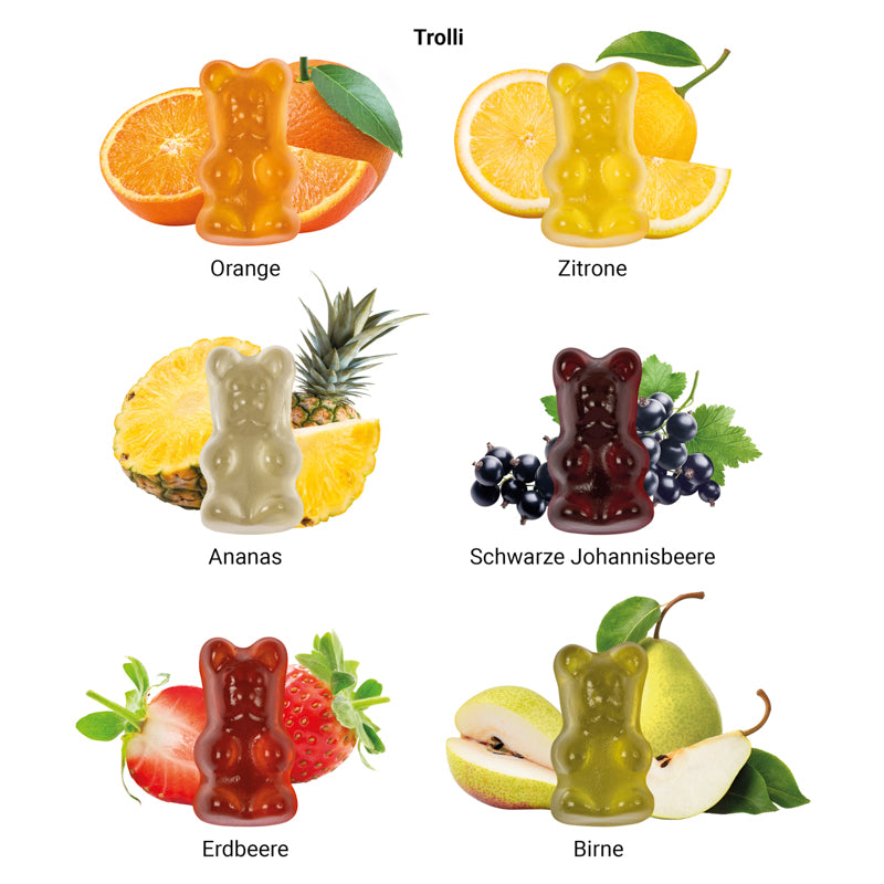 Minitüte 15 g Trolli Vitamin Fruchtgummi