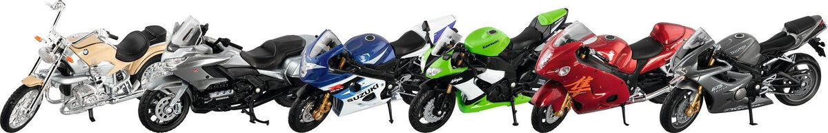 Motorrad Modelle 6er Set aus Spritzguss von goki