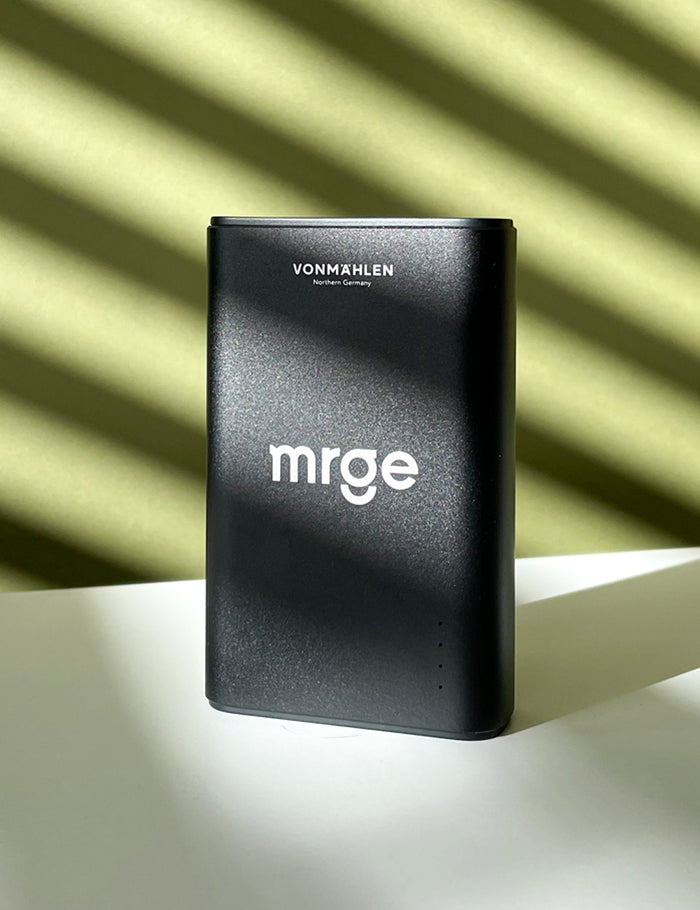 Powerbank für mrge, Kundenprojekt von Vanilla & Pepper