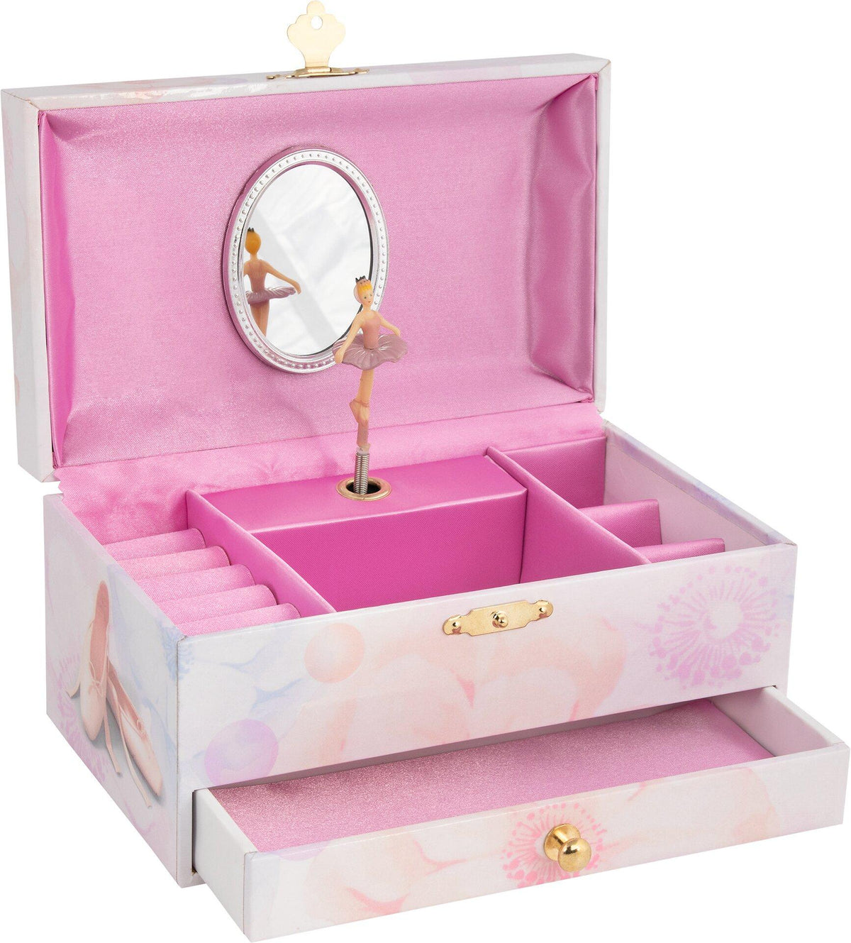 Musikspieldose Ballerina mit Ballettschuhen in Pastell