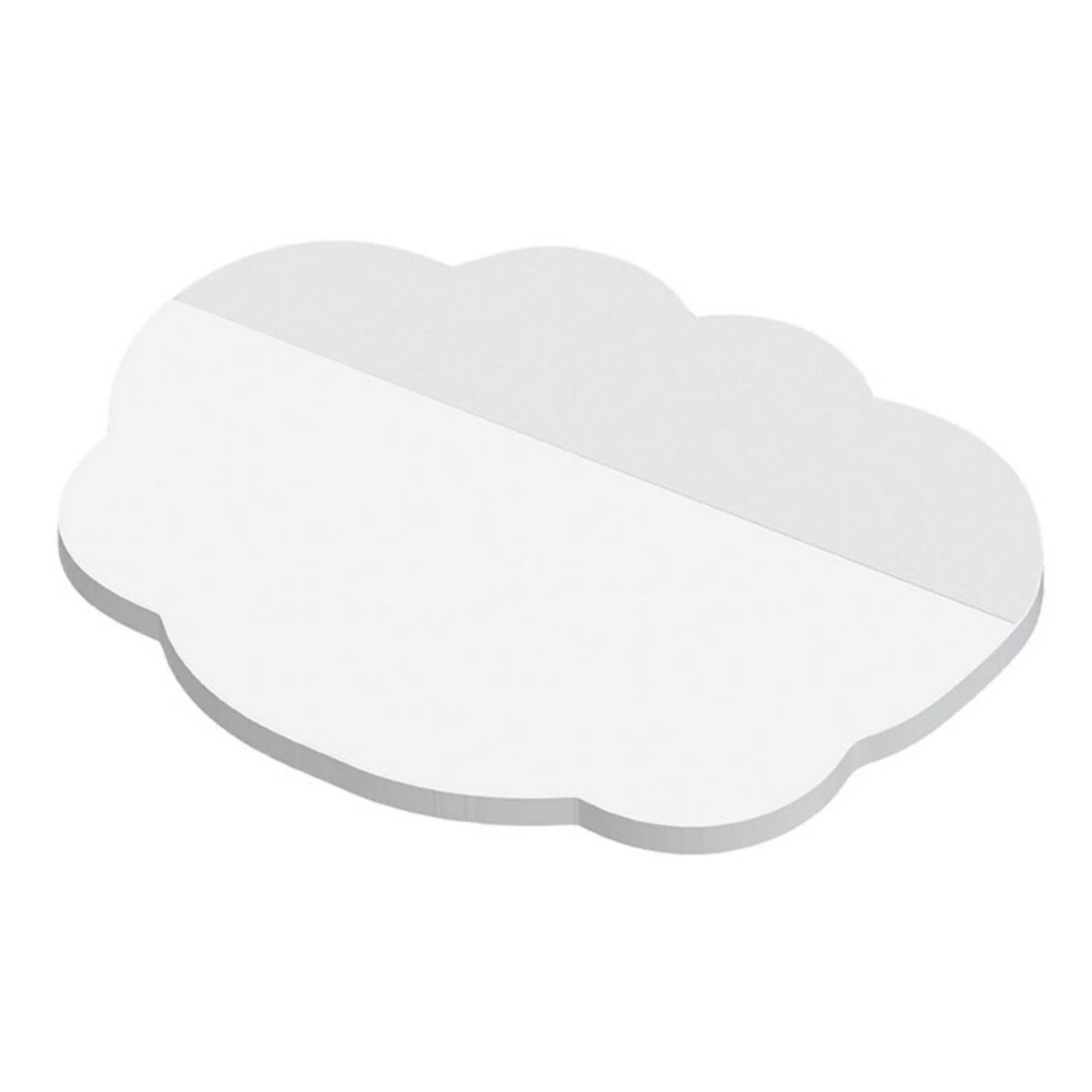Naturweiße Haftnotizen in Wolkenform mit Logo