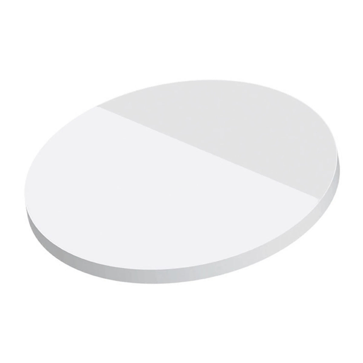 Naturweiße runde Haftnotizen 63 x 63 mm mit Logo