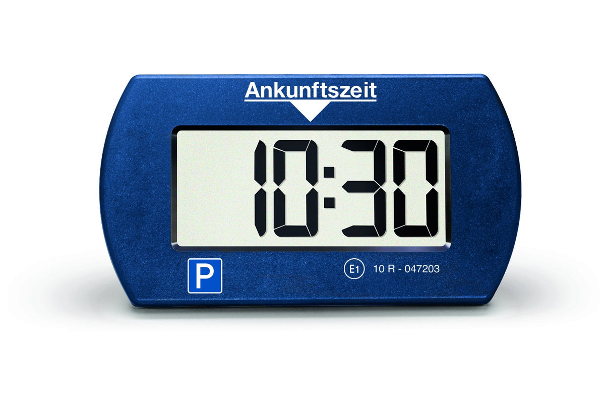 Needit Park Mini elektronische Parkscheibe in Blau mit Logo