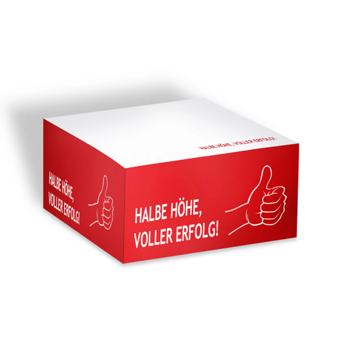 Niedriger Haftquader 68 x 68 x 34 mm mit Logo bedrucken